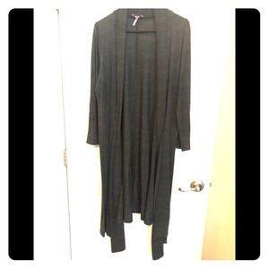 Sweaters - Grey Cardigan Duster Sweaters - Grey Cardigan Duster